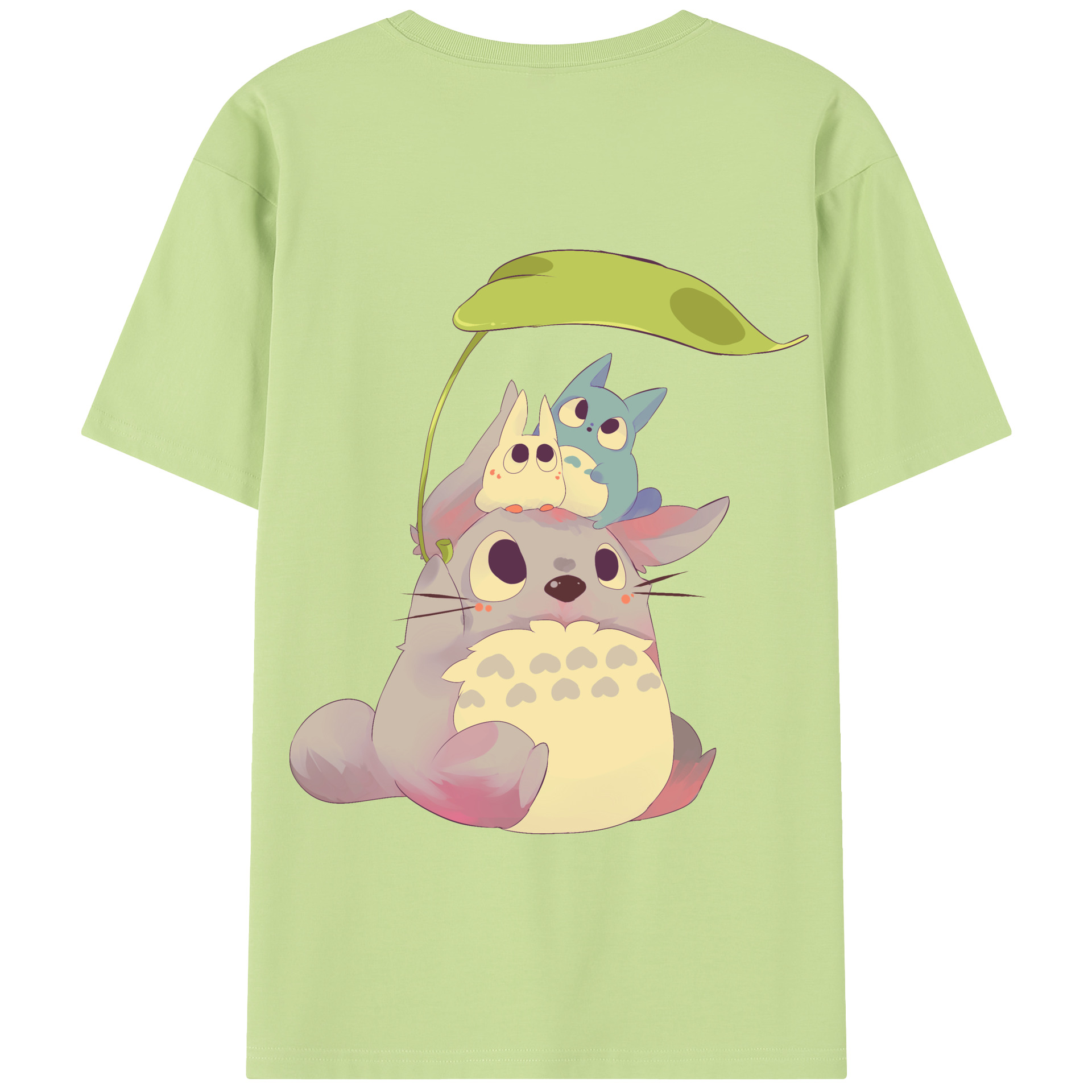 （画像用） となりのトトロ 草壁メイ 草壁サツキ My Neighbor Totoro Satsuki Kusakabe Mei Kusakabe 綿100％半袖Tシャツ（背面プリント）